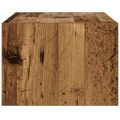vidaXL TV skrinka s LED svetlami staré drevo 75x35,5x25 cm
