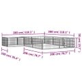 vidaXL Ohrádka pre psov 12 panelov čierna 100x50 cm práškovaná oceľ