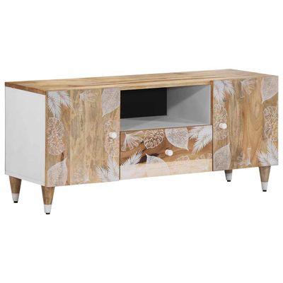 VidaXL TV skrinka 105x33,5x46 cm Masívne drevo Mango