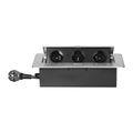 ORNO OR-GM-9033/G Zapustená zásuvka strieborná
