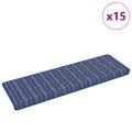 vidaXL Samolepiace schodové rohože 15 ks 65 x 21 x 4 cm Non-Slip Modrá