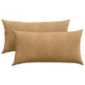 vidaXL Vankúše na pohovku 2 pcs Hnedá 80 x 40 cm Kordúrová tkanina