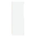 vidaXL Komoda s LED svetlami biela 41x37x100 cm