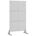 vidaXL Záves na zabezpečenie súkromia 100 x 50 x 180 cm Strieborná