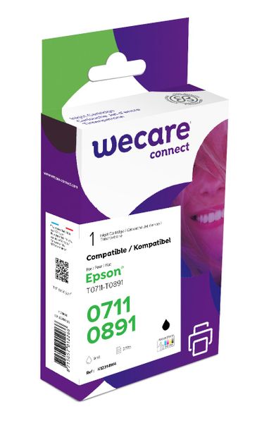 WECARE ARMOR ink kompatibilný s EPSON C13T07114012,čierna/black pigm