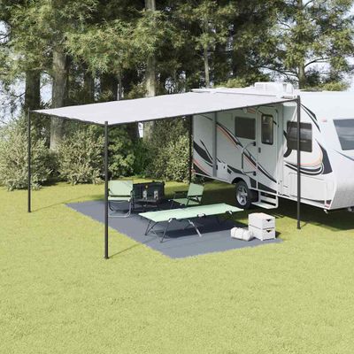 vidaXL Koberec do stanu Modrá a šedá 550 x 250 cm Polyetylén