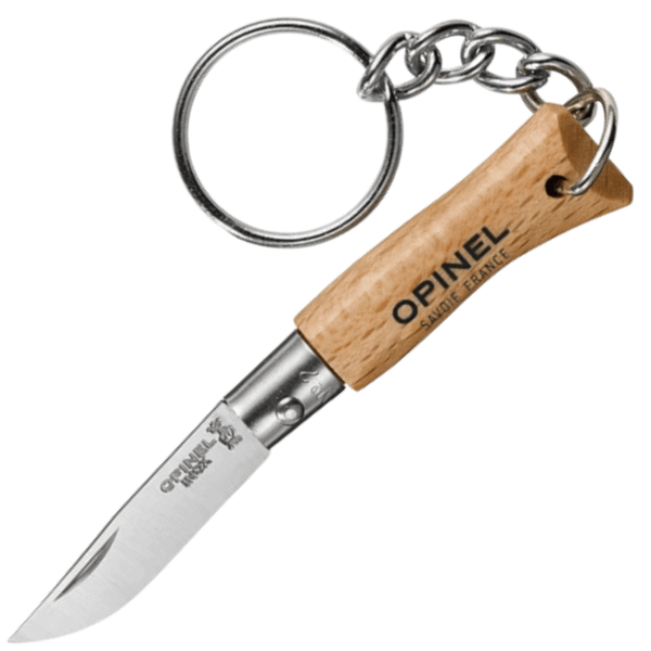 OPINEL 000065 VRI N°02 Inox vreckový nôž na kľúče 3,5 cm, bukové drevo