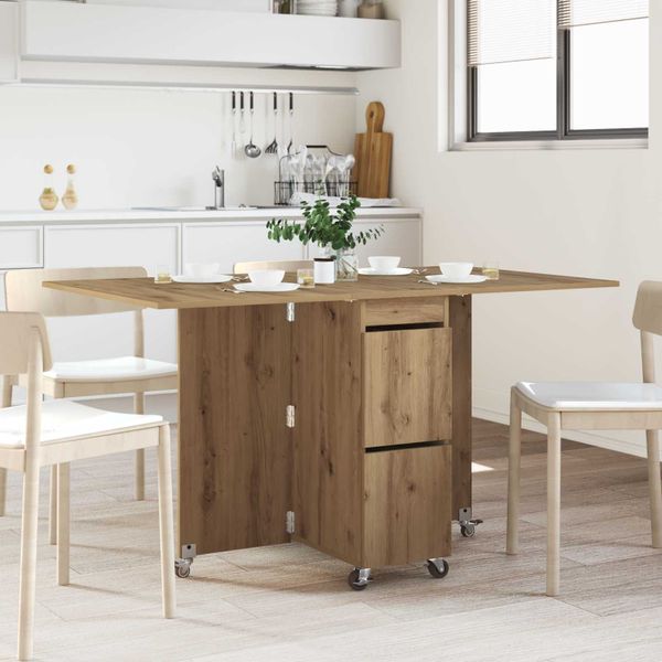 vidaXL Jedálenský stôl 2 pcs 140 x 80 x 77 cm Kompozitné drevo
