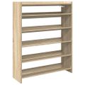 vidaXL Regál na topánky dub sonoma 80x25x100 cm spracované drevo