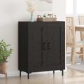 vidaXL Servírovacia skriňa Čierny dub 69,5 x 34 x 90 cm