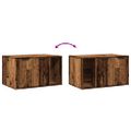 vidaXL Uzavretý box na stelivo staré drevo 80x50x45cm kompozitné drevo