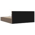 vidaXL Hydraulický posteľný rám+úložný priestor, LED, látka 160x200 cm