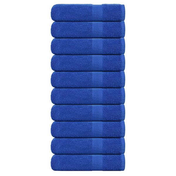vidaXL Utierky na ruky FROGN 10 ks modré 50x100 cm 360 g/m²