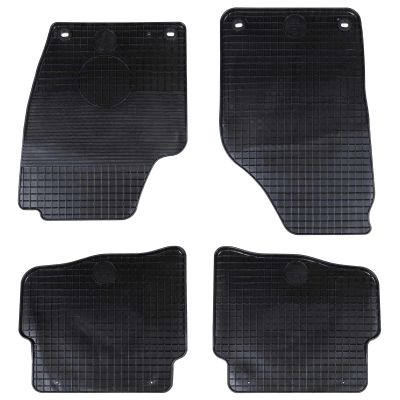 vidaXL Autokoberec 4 pcs Čierna vhodné pre VW POLO 2001-2009 NS Guma