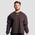 Mikina Aura Jumper Tee Brown - GymBeam, veľkosť XXL, 95 % cotton, 5 % elastane