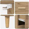 vidaXL Highboard Remeselný dub 69,5 x 32,5 x 180 cm Kompozitné drevo
