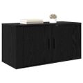 vidaXL Nástenná skriňa pre TV 80 x 34.5 x 40 cm Čierny dub