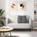 vidaXL Poduška na chrbát Tmavo šedá 60 x 24 x 50 cm látka