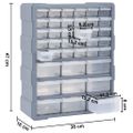 vidaXL Organizér s 39 zásuvkami 38x16x47 cm