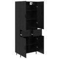vidaXL Highboard 2 ks Čierny dub 69,5 x 34 x 180 cm Kompozitné drevo