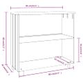 vidaXL Komoda HAMAR, medovo hnedá 85x35x80 cm, borovicový masív