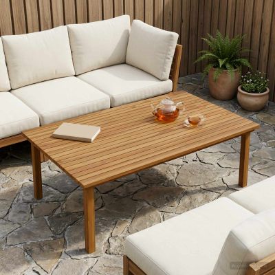 vidaXL Vrchná doska 120 x 70 x 3,5 cm Obdĺžnikový Husté teakové drevo
