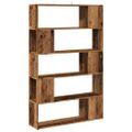 vidaXL skrinka na knihy/priehradka Old Wood 100x24x155 cm