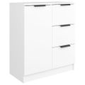 vidaXL Komody 2 ks biele 60x30x70 cm spracované drevo