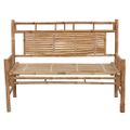 vidaXL Záhradná lavička s podložkou 120 cm bambus