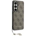 Guess puzdro 4G Classic Logo Charm MagSafe pre Samsung Galaxy S26 hnedá