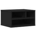 vidaXL Stojan na tlačiareň čierny 40x32x22,5 cm kompozitné drevo