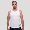 Tielko Persistence Ribbed White - GymBeam, veľkosť S