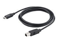 USB 2.0 - USB Type C Printer Cable M/M - USB 2.0 Type-C to Type-B Cable (USB2CB2M) - USB kábel - USB-C (M) do USB typ B (M) - Thunderbolt 3 / USB 2.0 - 2 m - čierna