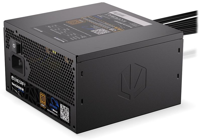 Endorfy zdroj Vero L6 Bronze 650W / ATX3.1 / 120mm / 80 Plus Bronze Zdroj, ATX 3.1, 650W, aktivní PFC, 120mm ventilátor, PCIe 5.1, Cybenetics Silver, 80PLUS Bronze