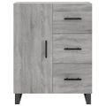 vidaXL Vysoká skrinka sivý dub sonoma 69,5x34x180 cm spracované drevo