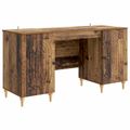 vidaXL Stôl Staré drevo 142,5 x 50 x 75 cm Kompozitné drevo