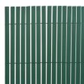 vidaXL Záhradný plot Zelená 150 x 500 cm PVC