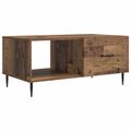 vidaXL Konferenčný stolík Staré drevo 90 x 50 x 40 cm Kompozitné drevo