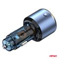 FM vysielač 1×USB-A 1×USB-C 12/24V AMiO-04655