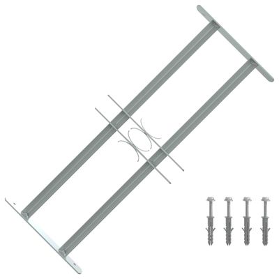 Nastaviteľná bezpečnostná okenná mreža s 2 priečkami 500-650 mm