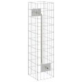 vidaXL Gabiónový faucet 4 ks Strieborná 25 x 25 x 100 cm
