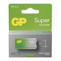 Hliníková batéria GP Super Alkalická 9V (6LR61)