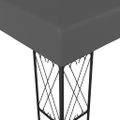 vidaXL Altánok 3x3 m, antracitový, látka