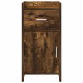 vidaXL Servírovacia skriňa Dymový dub 40 x 36 x 80 cm Kompozitné drevo