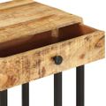 vidaXL Príručný stolík v tvare U 45x30x61 cm, mangový masív