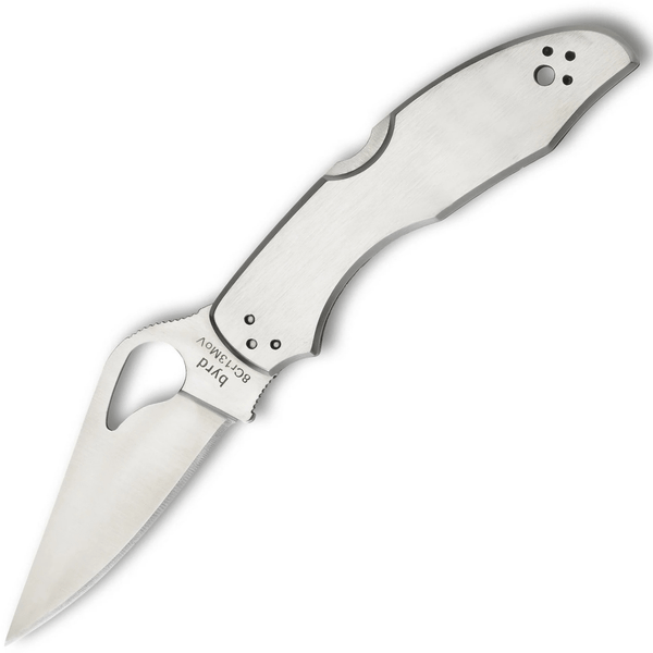 Byrd BY04P2 Meadowlark 2 Plain Stainless vreckový nôž 7,5 cm, Satin, celooceľový