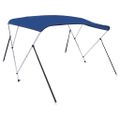 vidaXL Strieška Bimini s 3 oblúkmi, modrá 183x160x137 cm