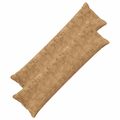 vidaXL Poťah na podložku 2 ks HOUTEN Sivohnedá 40 x 145 cm