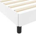 vidaXL Rám postele s matracmi Čistá biela 100 x 200 cm látka