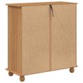 vidaXL Komoda ASKIM Hnedá 91 x 40 x 95,5 cm Masívne borovicové drevo